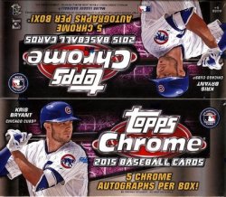 2015 Topps Chrome Baseball Jumbo Box