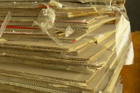Break down boxes before baling to make the bundles more stable.