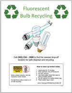CFL recycling poster