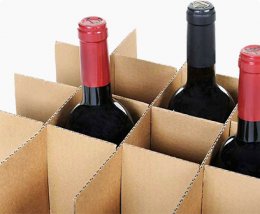 corrugated partitions,  dividers for wine carton