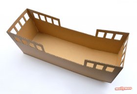 DIY cardboard pirate ship by Michelle McInerney of MollyMoo