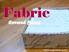 DIY Fabric covered boxes the easy way!