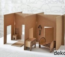 DIY Modern Cardboard Dollhouse