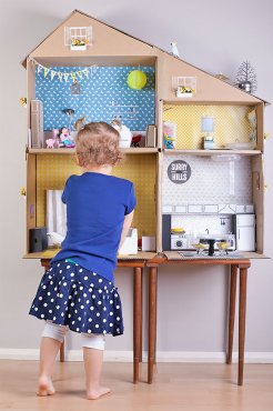 DIY Recycled Cardboard Dollhouse