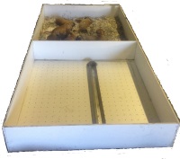 double compartment whelping box