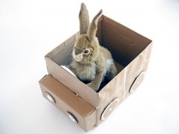 Kids Room Storage - DIY Recycled Cardboard Car