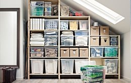 Pair of PAPPIS storage boxes containing photos