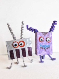 Recycled Cardboard Box Aliens and Monsters