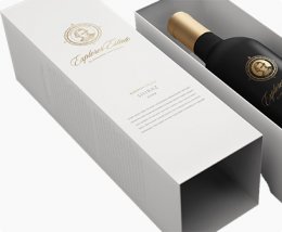 slide rigid box for the wine packaging