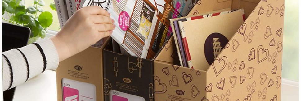 Magazine Storage boxes Cardboard