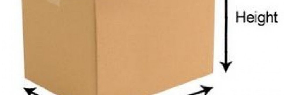 Single wall cardboard boxes