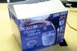 The box in which the abandoned baby was found. Police are appealing for witnesses after a baby was found abandoned outside a house in Corby at 9am today.