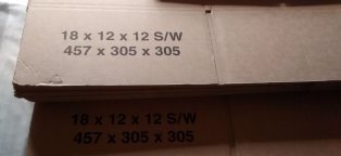 Cardboard packing boxes for moving house