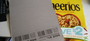 Cereal box cardboard