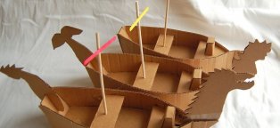 Crafts with cardboard boxes