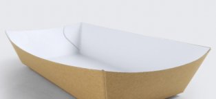 Shallow cardboard boxes