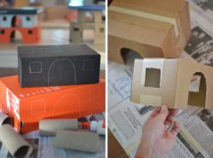 use shoeboxes to build a princess castle