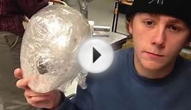 Bridgton Academy Art Installation - Packing Tape Sculpture