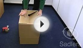 Cardboard Box Assembly with Self-Locking Base (AE393)