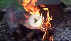 Cardboard Burns Quick In A Fire