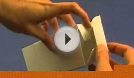CARDBOARD MONEY BOX | manual assembly cuboid shape