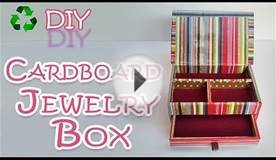 DIY CRAFTS: How to make a Cardboard Jewelry Box - Ana