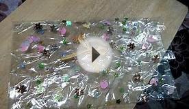 DIY cute plastic clutch made from packing tape
