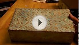 Faux Patina on Altered Cigar Box - Stackable