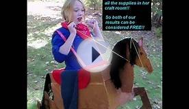 HALLOWEEN COSTUME - Pirate Costume and Cardboard Horse