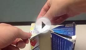 How to make a Klein bottle out of a cardboard box