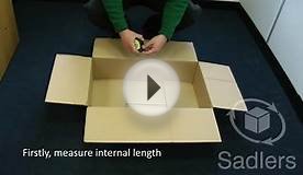 How to Measure a Cardboard Box (LxWxH)