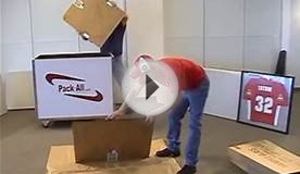 How to pack a flat screen tv! Awesome packing box