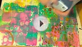 JournalArtista LIVE: Stencil Packing Tape Transfer Revisited