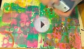 JournalArtista LIVE: Stencil Packing Tape Transfer Revisited