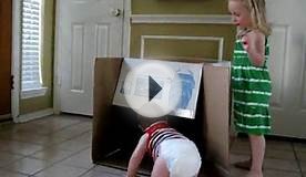 Kids playing with box