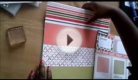 Oh Snap Paper Pack and CTMH Scrapbook Layout Part 1