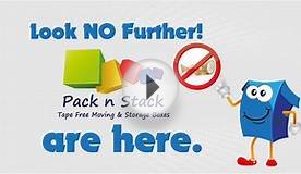 PackNStack Tape Free Moving & Storage Boxes
