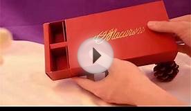 Red specialty packaging paper box for chocolate can print