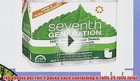 Seventh Generation White Paper Towels 2-ply 140-sheet