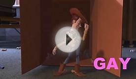 Toy Story 2 scene - Coming out of the closet (cardboard box)